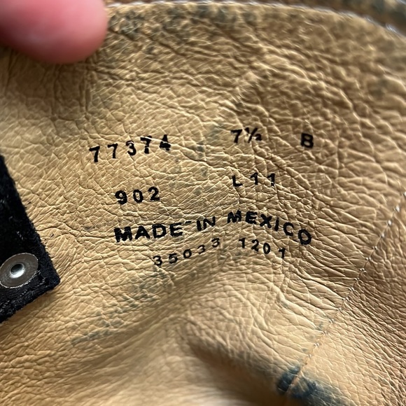 FRYE CARMEN HARNESS BLACK LEATHER BOOTS 7.5 - Picture 7 of 16